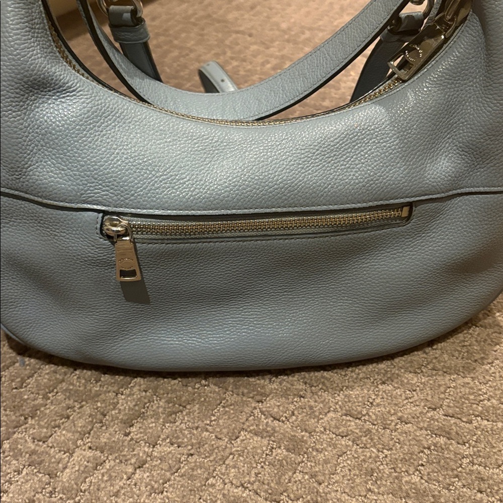 Coach Sky Blue Leather Shoulder Bag - Picture 2 of 5